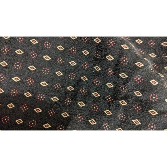 Talbots Black Patterned Silk Midi Skirt, Size 8 - Picture 3 of 7